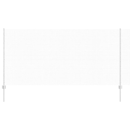 Fence with Posts Silver 1.2 x 25 m Steel