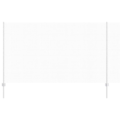 Fence with Posts Silver 1.4 x 25 m Steel