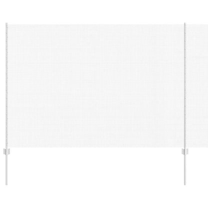 Fence with Posts Silver 1.6 x 25 m Steel