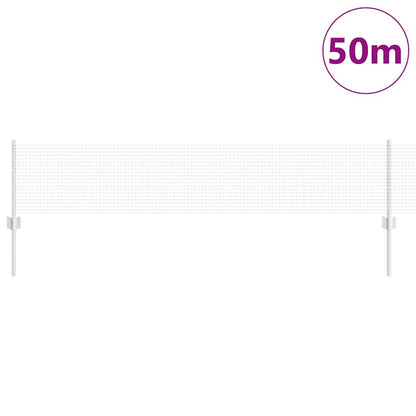 Fence with Posts Silver 0.4 x 50 m Steel