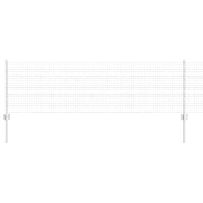 Fence with Posts Silver 0.6 x 50 m Steel