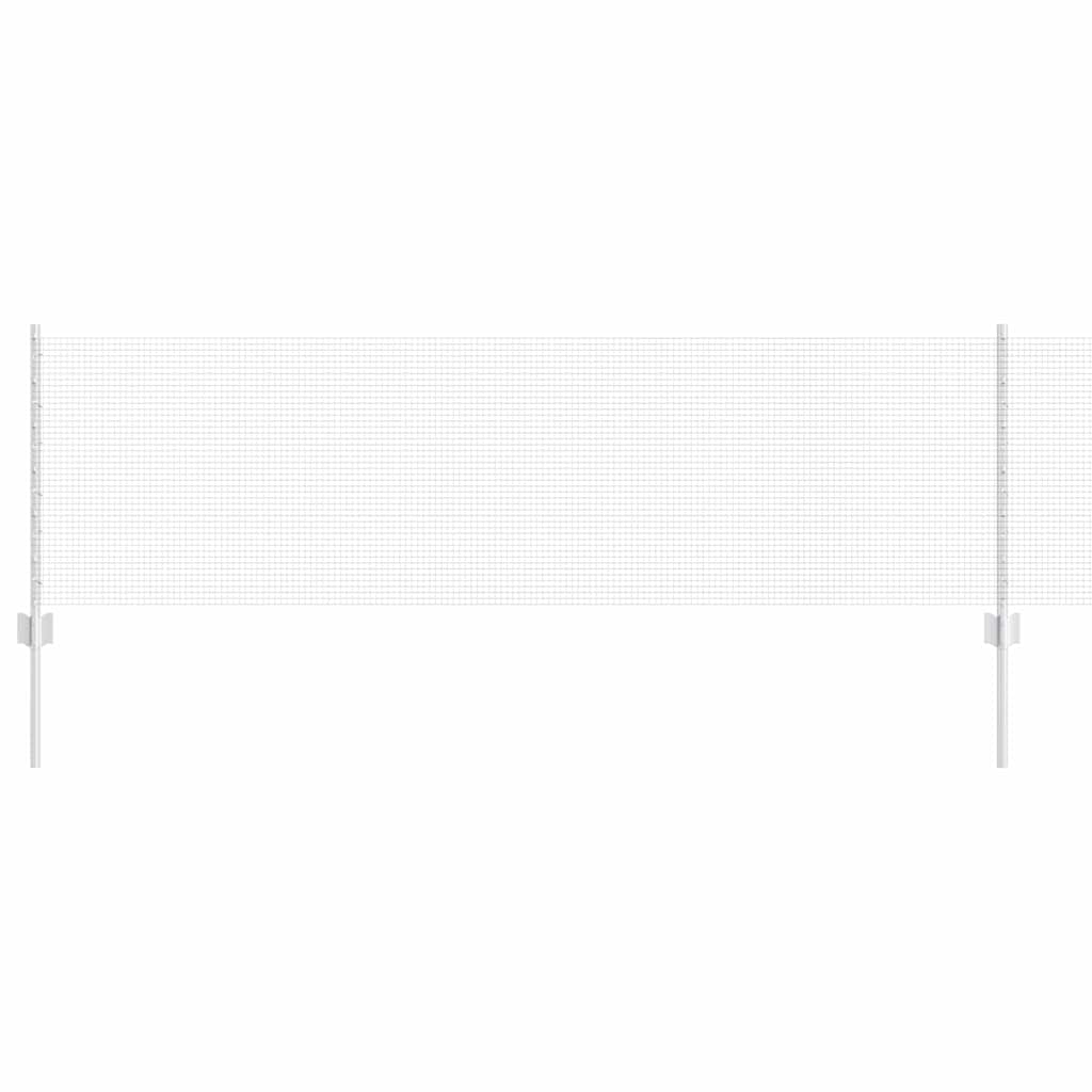 Fence with Posts Silver 0.6 x 100 m Steel