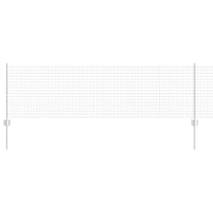 Fence with Posts Silver 0.6 x 100 m Steel
