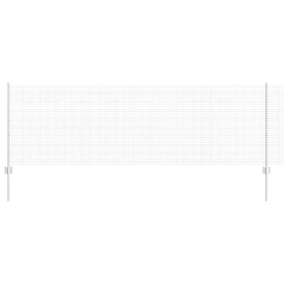 Fence with Posts Silver 0.8 x 100 m Steel