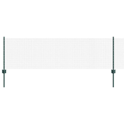 Fence with Posts Green 0.6 x 50 m Steel