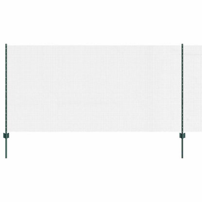 Fence with Posts Green 1.2 x 50 m Steel