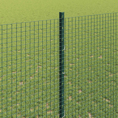 Fence with Posts Green 1.4 x 50 m Steel