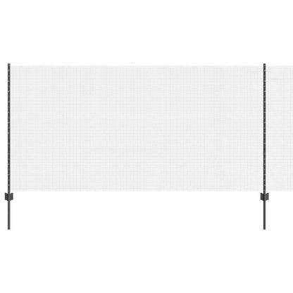 Fence with Posts Grey 1.2 x 10 m Steel