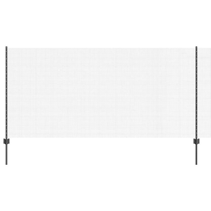 Fence with Posts Grey 1.2 x 10 m Steel
