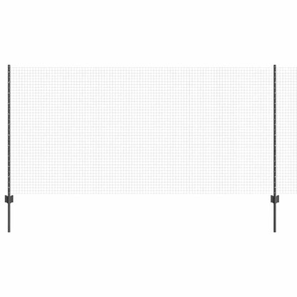 Fence with Posts Grey 1.2 x 10 m Steel
