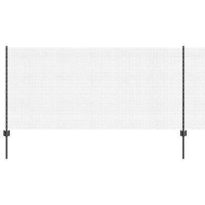 Fence with Posts Grey 1 x 100 m Steel
