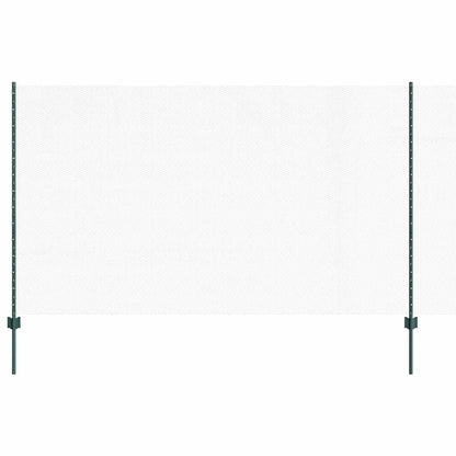 Fence with Posts Green 1.4 x 10 m Steel