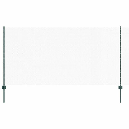 Fence with Posts Green 1.2 x 100 m Steel