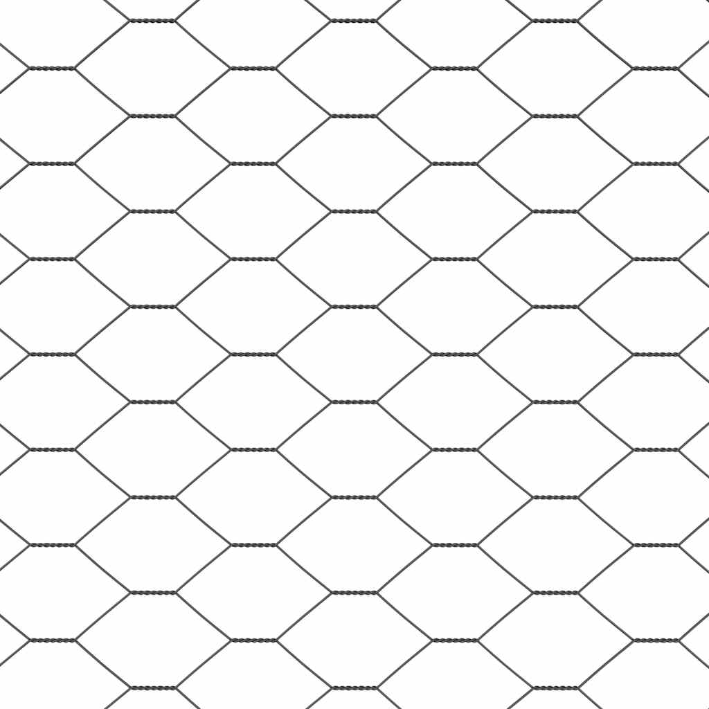 Fence with Posts Grey 0.8 x 10 m Steel