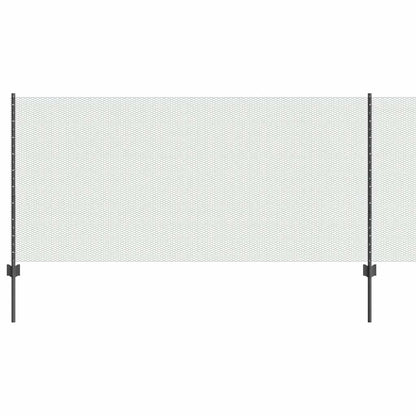 Fence with Posts Grey 1 x 25 m Steel