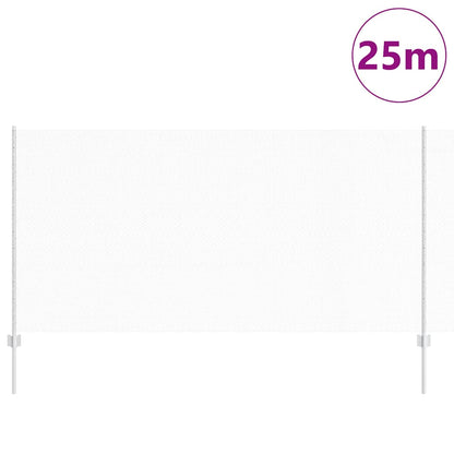 Fence with Posts Silver 1.2 x 25 m Steel