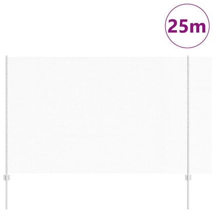 Fence with Posts Silver 1.5 x 25 m Steel