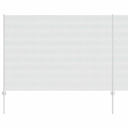 Fence with Posts Silver 1.6 x 50 m Steel