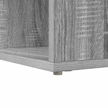 Corner Desk with Shelf Grey sonoma 101.5 x 149.5 x 149.5 cm