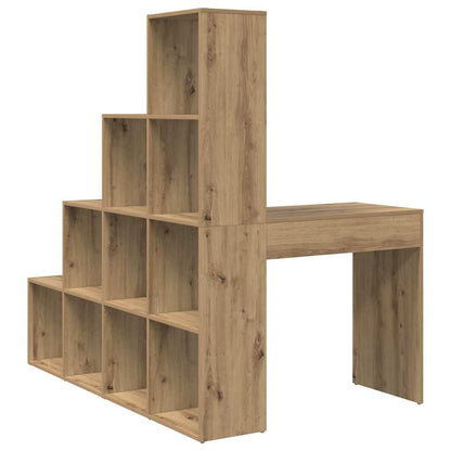 Corner Desk with Shelf Artisan oak 101.5 x 149.5 x 149.5 cm
