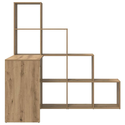 Corner Desk with Shelf Artisan oak 101.5 x 149.5 x 149.5 cm