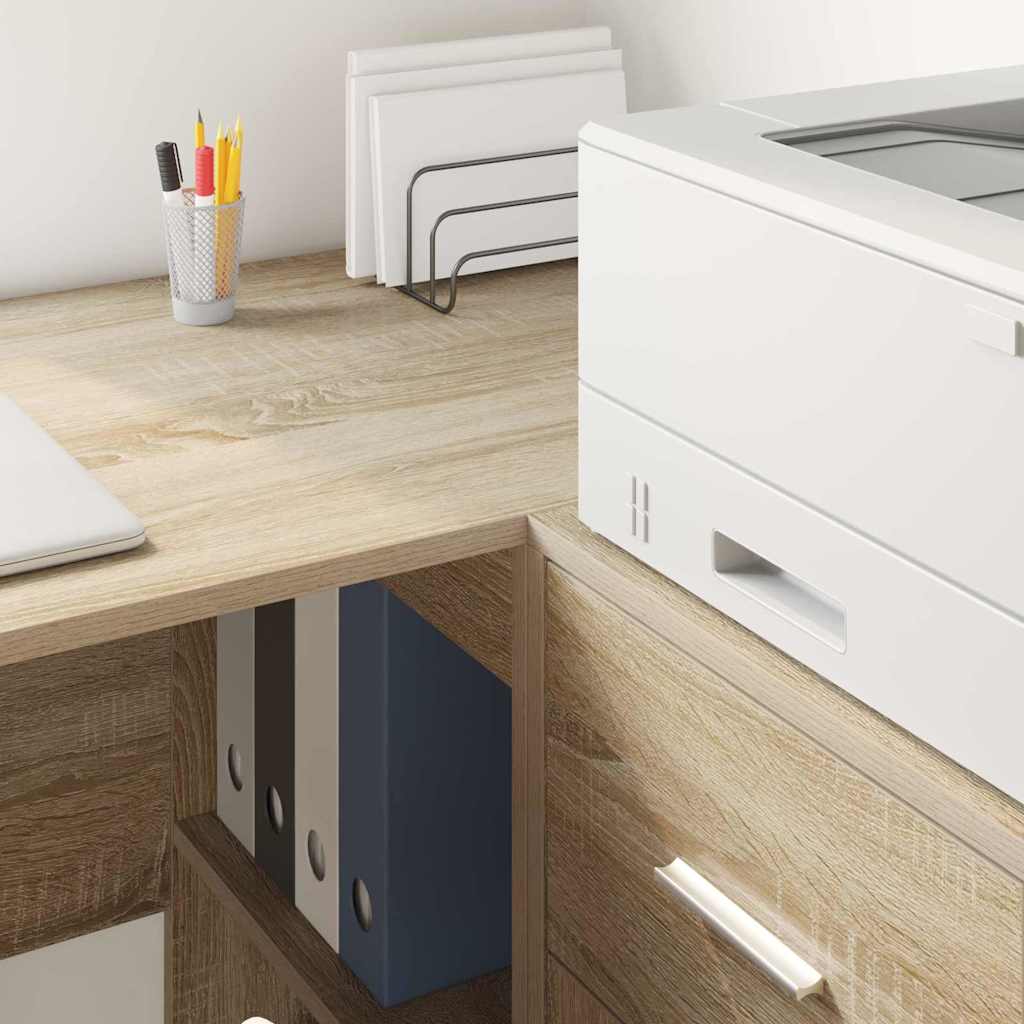 Corner Desk Sonoma Oak 102 x 50 x 75 cm Engineered wood