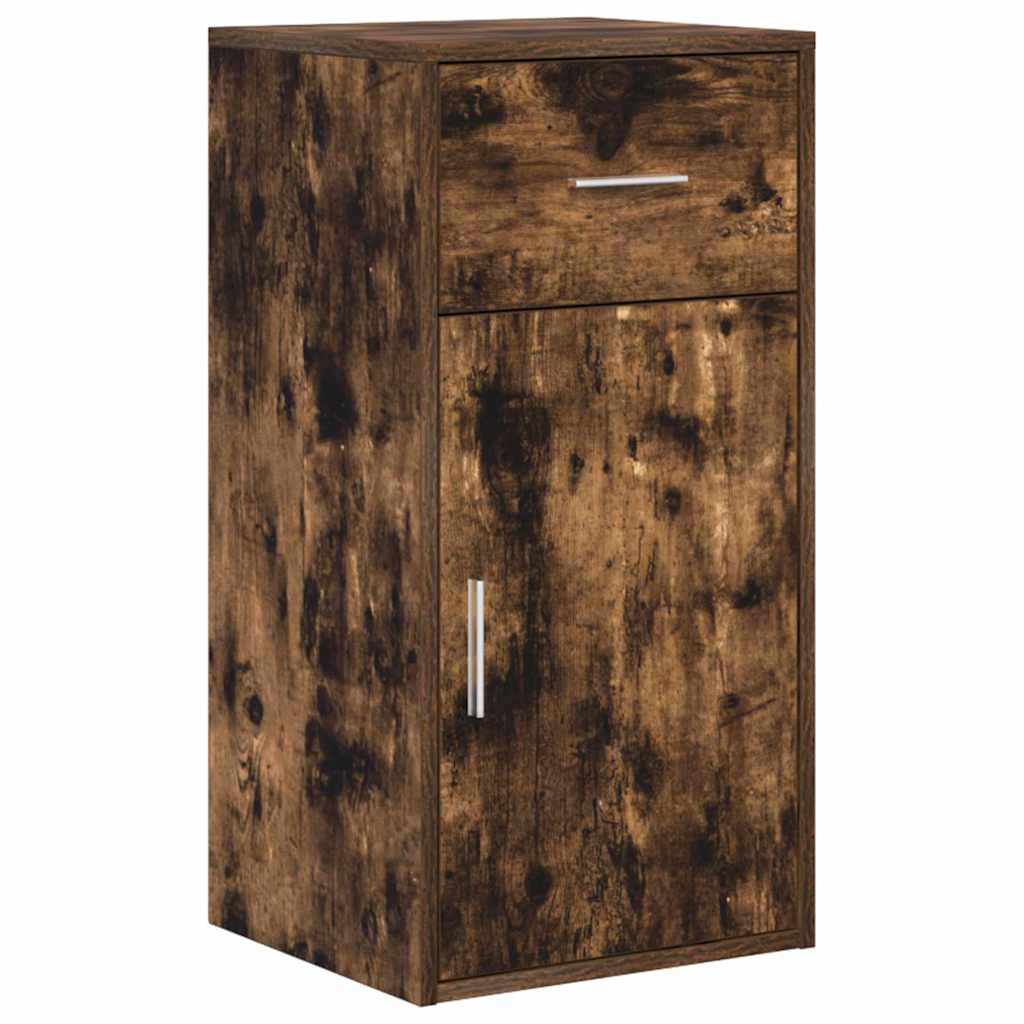 Corner Desk Smoked Oak 102 x 50 x 75 cm Engineered wood