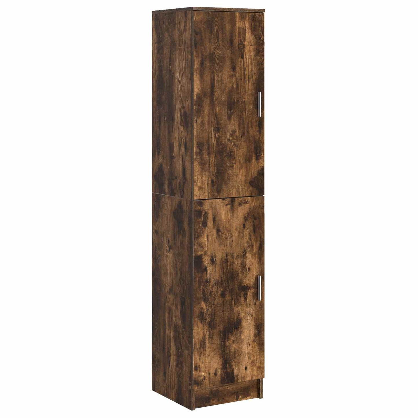 Desk with Storage with Shelf 2 pcs Smoked Oak Engineered wood