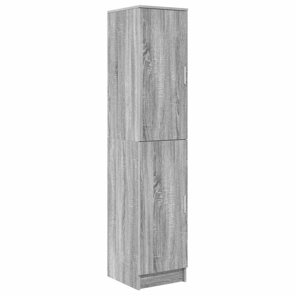 Desk with Storage 2 pcs Grey sonoma 78.5 x 37 x 154.5 cm