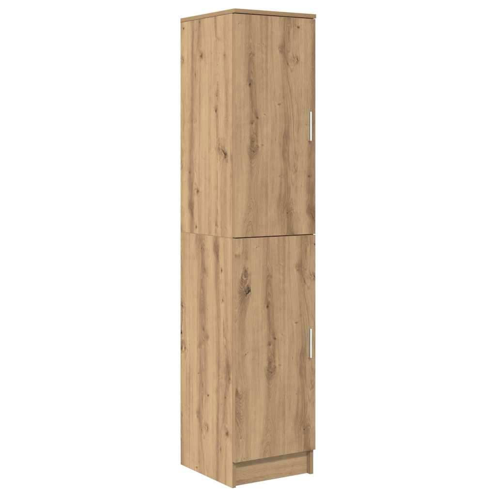 Desk with Storage with Shelf 2 pcs Artisan oak Engineered wood