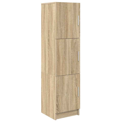 Desk with Storage with Shelf 2 pcs Sonoma Oak 102 x 50 x 124 cm