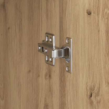 Desk with Storage with Door 2 pcs Artisan oak 102 x 50 x 124 cm
