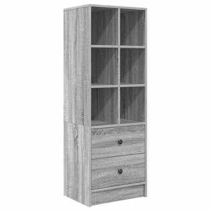 Desk with Storage 2 pcs Grey sonoma 45.5 x 34 x 127 cm