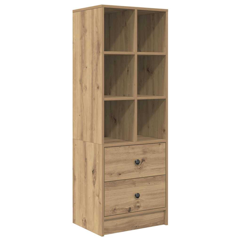 Desk with Storage 2 pcs Artisan oak 45.5 x 34 x 127 cm
