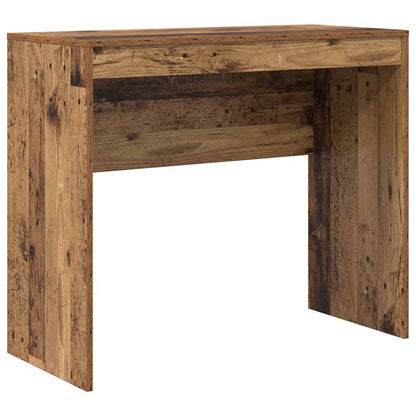 Desk with Storage with Drawer 2 pcs Old Wood 90 x 40 x 76 cm
