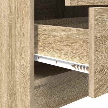 Desk with Storage with Drawer 2 pcs Sonoma Oak 60 x 50 x 76 cm