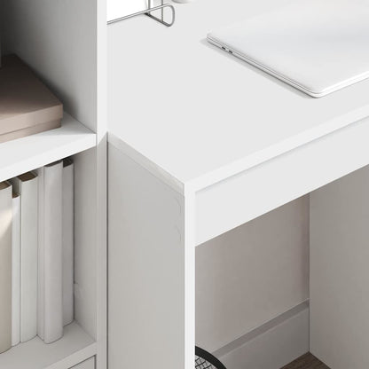 Desk with Storage 2 pcs White 70 x 50 x 76 cm Engineered wood