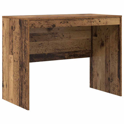 Desk with Storage with Drawer 2 pcs Old Wood 100 x 50 x 76 cm