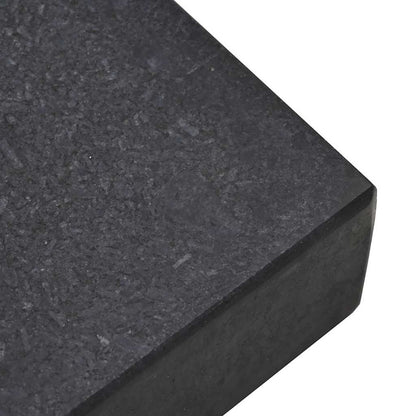 Parasol Base Black 45 x 25 x 45 cm Granite and Steel