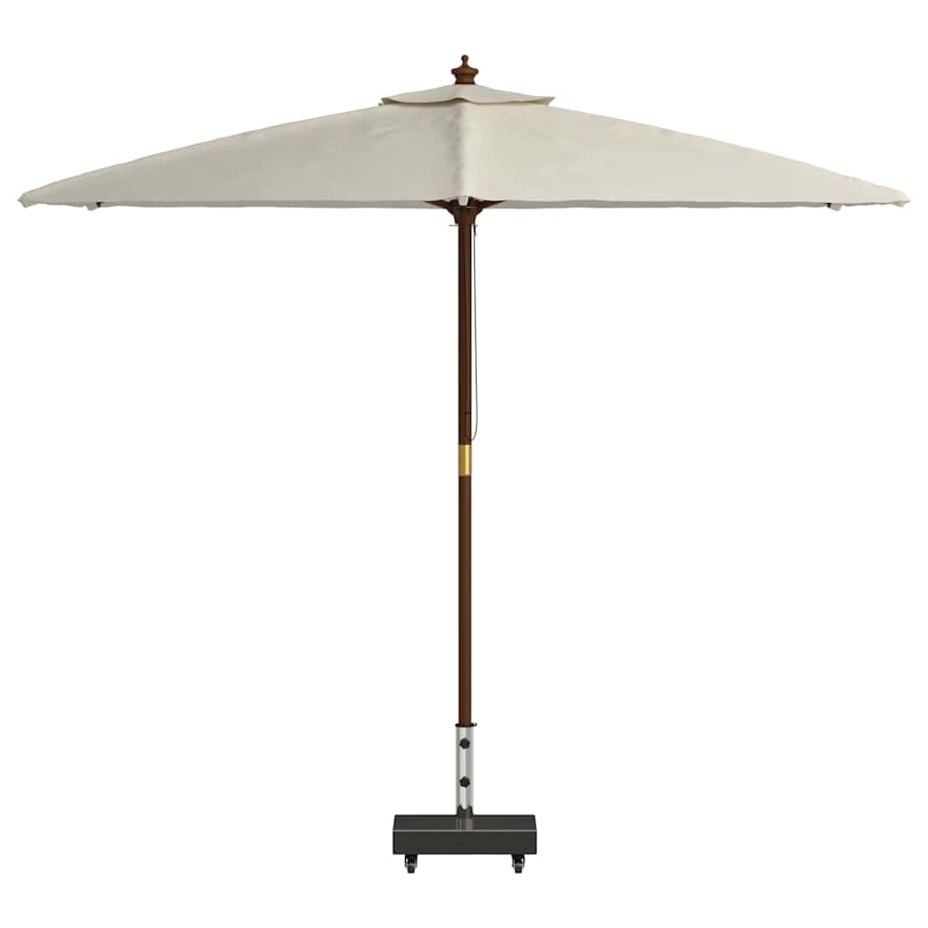 Parasol Base Black 45 x 25 x 45 cm Granite and Steel
