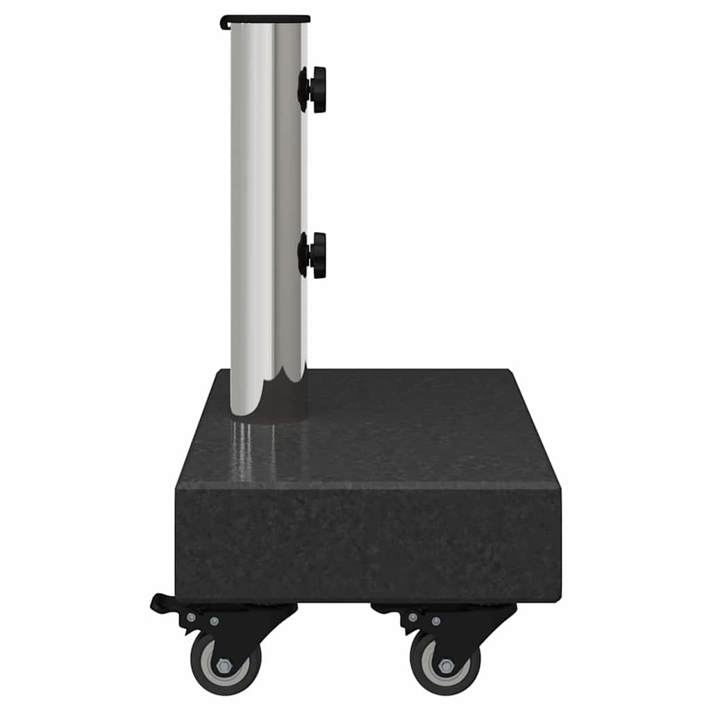 Parasol Base Black 45 x 25 x 45 cm Granite and Steel