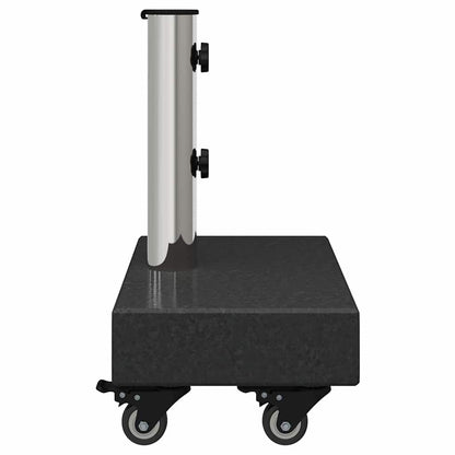 Parasol Base Black 45 x 25 x 45 cm Granite and Steel