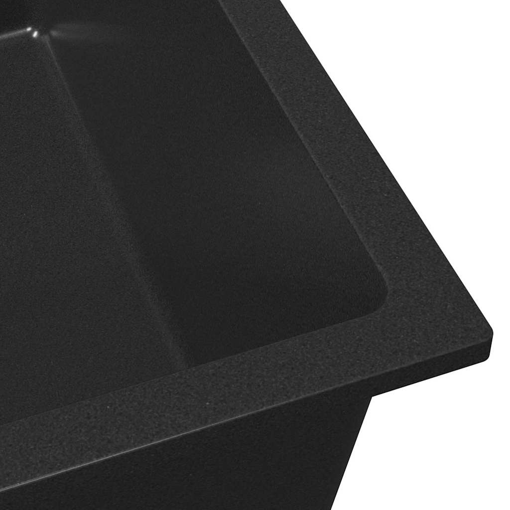 Kitchen Sink Black 38 x 44 x 20 cm Granite
