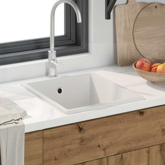 Kitchen Sink White 38 x 44 x 20 cm Granite