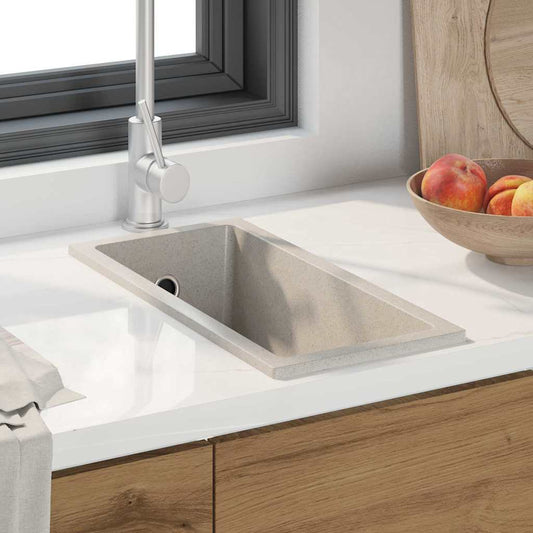Kitchen Sink Beige 21 x 44 x 14 cm Granite