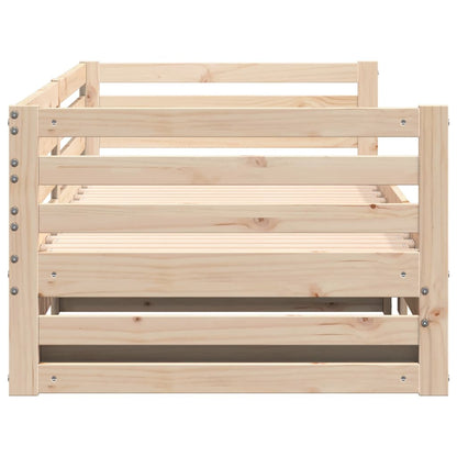 Day bed with Trundle without Mattress 80x200 cm