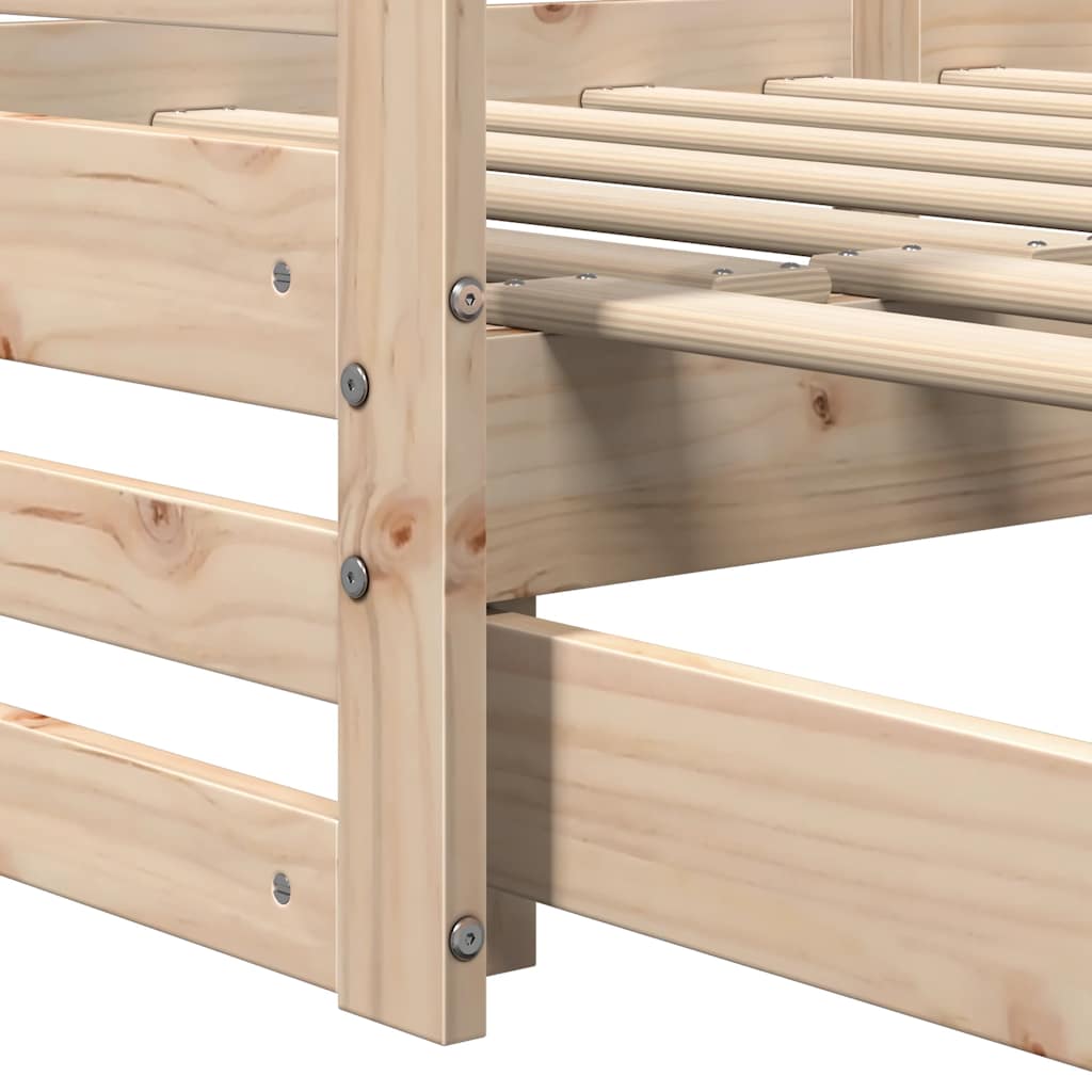 Day bed with Trundle without Mattress 80x200 cm