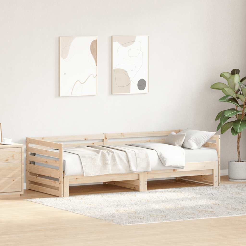 Day bed with Trundle without Mattress 80x200 cm