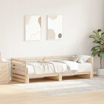 Day bed with Trundle without Mattress 80x200 cm