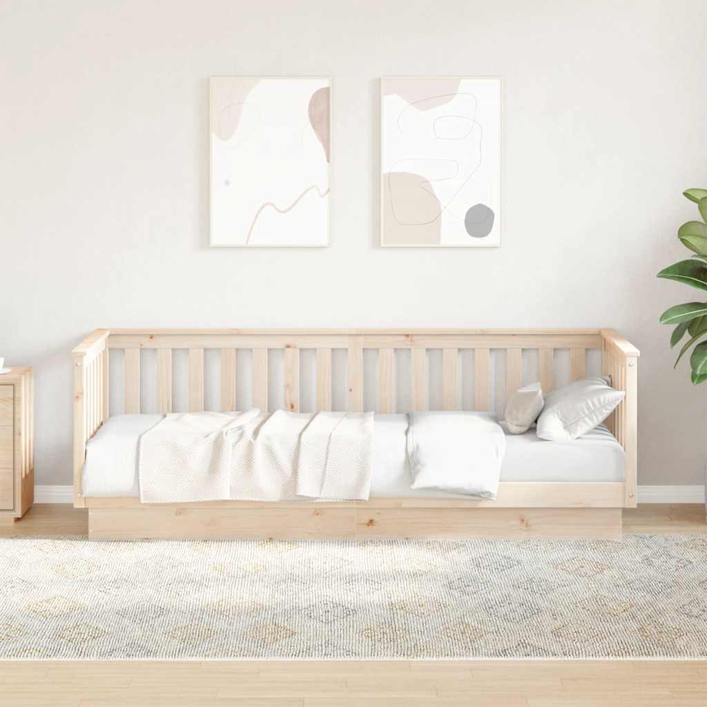 Day Bed without Mattress 90x200 cm Solid Wood Pine